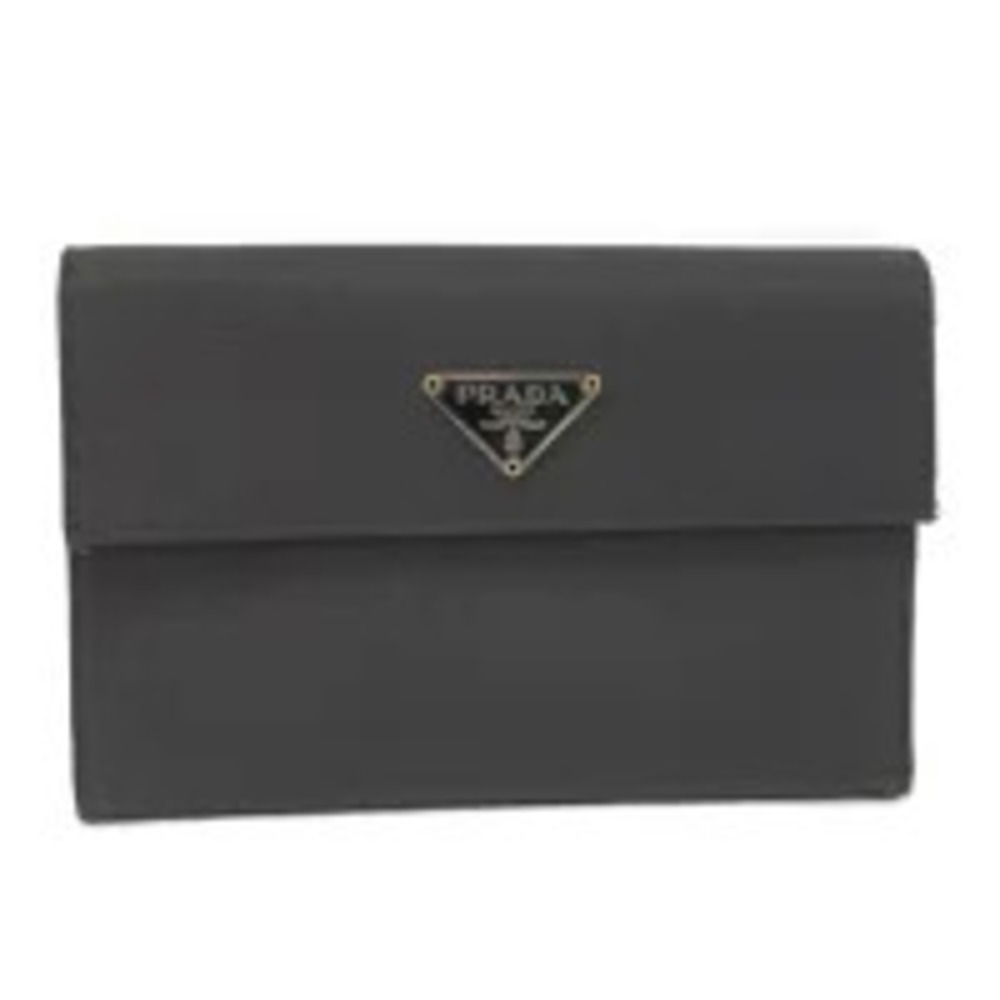 Prada Tri fold Wallet Black
